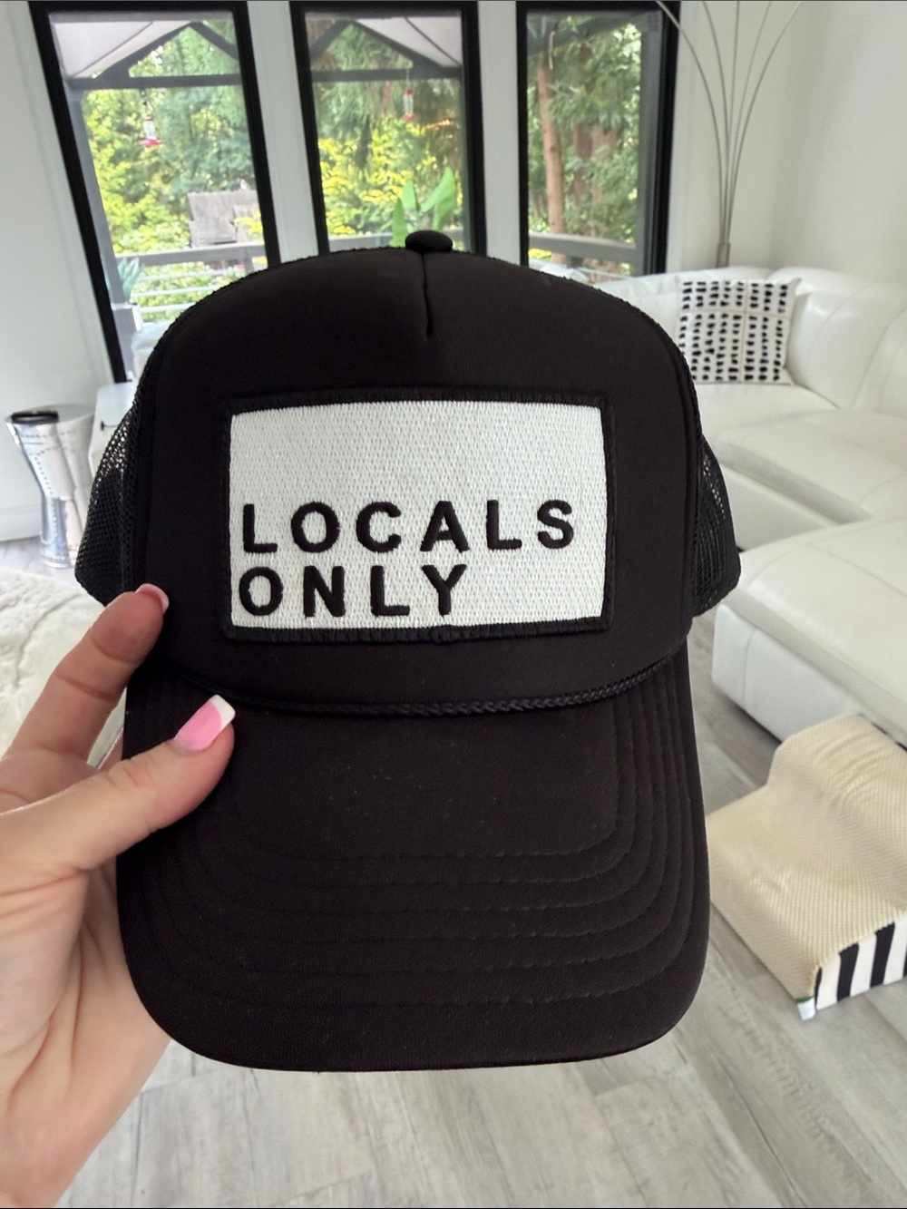 Locals Only Black Trucker Hat - Unbranded